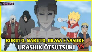 BORUTO, NARUTO, JIRAYA E SASUKE VS URASHIK OTSUTSUKI [BATALHA COMPLETA] BORUTO !