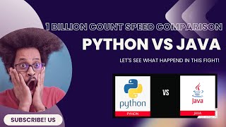 1 billion count speed comparison 😮 | Python VS Java 🤼‍♂️ | Which programming language will be win?
