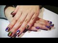 星空貼教學 foil nails tutorial