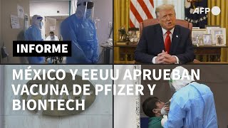 México y Estados Unidos aprueban vacuna de Pfizer-BioNTech contra covid-19 | AFP