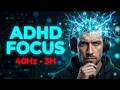MAX FOCUS | 40Hz Gamma Waves Deep Work | ADHD Hyperfocus Music 3 Hours