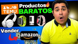 Como COMPRAR en TEMU Productos BARATOS  y Venderlos en AMAZON en 2024🤑🔥
