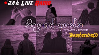 මාතකයන් නිවන්නට නිදහසේ අහන්න දවස පුරා එක දිගට Slowed Reverb Sinhala Songs  ⭕ 24hLIVE Radio මනෝපාරකට