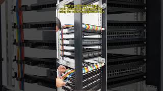 How to make the wiring in rack cabinet tidy \u0026 beautiful by using the COBTEL cable management rack?