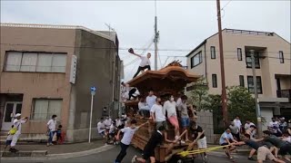 令和4年　岸和田だんじり祭開催準備　～浜地区はもう祭り💦～　＃潮かけ　＃ブレーキテスト　＃大手町　＃大北町　＃中北町　＃夏の風物詩