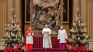 Pope urges world to share vaccines in Christmas message curbed by Covid-19