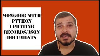 Tutorial 5- MongoDb With Python- Updating Records|Data Science