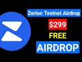 😱Instant Payment $299 Airdrop | Zerion Testnet Airdrop | Biggest Crypto Airdrop Of 2024😱#testnet