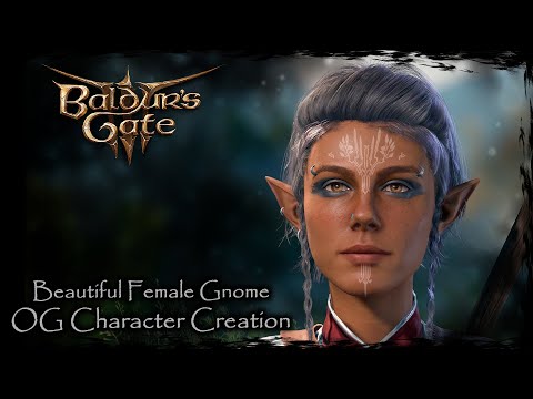 BALDUR'S GATE 3 Beautiful Gnome [Original Character No. 119] – Female Character Creation