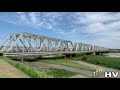 （4k）手取川を渡る北陸本線・ 4k hokuriku main line crossing the tedori river