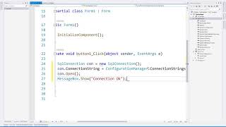 Connection String in Windows Forms C# | Connection Strings in C#