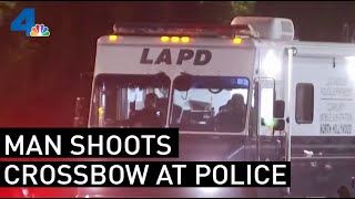 Man Arrested After Allegedly Shooting a Crossbow at Officers | NBCLA