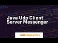Java udp client server messenger