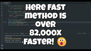 ⏩⏩Speed Up Your Code with Memoization in JavaScript 🚀1000's of times faster!! 😮#coding #javascript