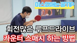 루프드라이브를 스매시로 강하게 공격하는 방법. 탁구레슨#36 [씅튜브 tabletennis]