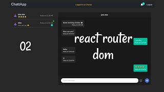 Real-time Chat App - 2 react-router-dom v6 | React, Node.js and Socket.io