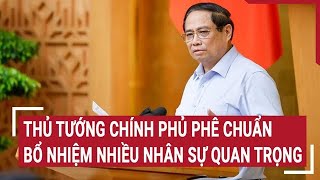 Thủ tướng chính phủ phê chuẩn, bổ nhiệm nhiều nhân sự quan trọng