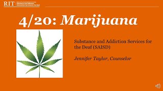 4/20 - Marijuana Webinar