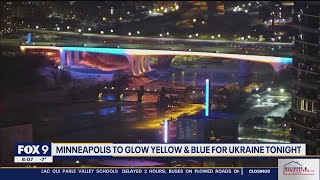 Minneapolis to glow yellow and blue for Ukraine Friday night