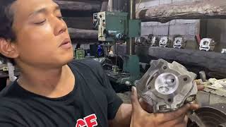 Proses Pembuatan Squis \u0026 Kubah Pada Head Yamaha Mio