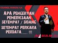 Apa itu Pemeriksaan setempat (descente) dalam sidang perdata..!!