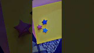 how to make 3D star #paperstar #lucky star making #diyidea #papercraft #shortsfeed #handmade #viral