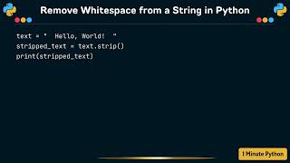 How to remove whitespace from a string in Python