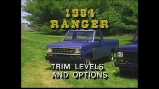 1984 Ford Ranger options and trim levels.