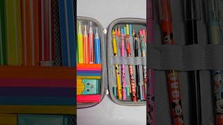 Huge stationery asmr Filling 90's Pencil Case #filling #pencilcase #shorts #youtubepartner #tiktok