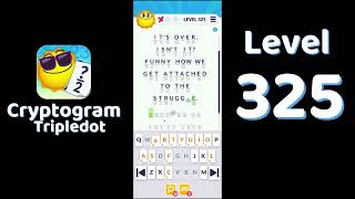 Cryptogram Tripledot Level 325 Answer | SolutionGuruji