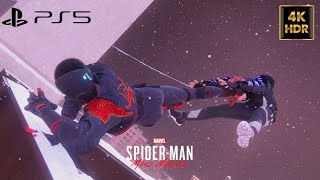 4K UHD Spider-man Miles morales - stealth kill gameplay - 60FPS (PS5)