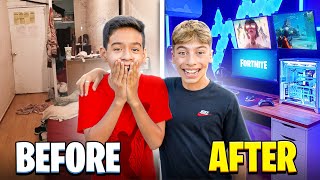 Surprising a Fan with His DREAM Gaming Room!
