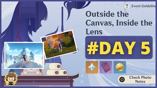 DAY 5!! Outside the Canvas, Inside the Lens Event Guide | Genshin Impact Event