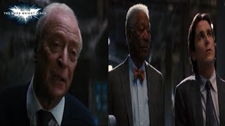 Batman The Dark Knight Rises (2012) - Bruce habla con Fox y Alfred habla sobre B