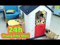 Thử Thách 24 Giờ Sống Trong Nhà Nhựa Mini