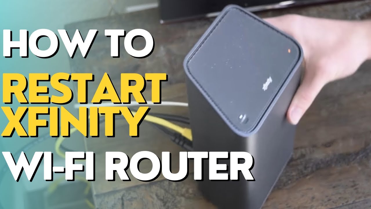 How To Restart A Xfinity Wi Fi Router Youtube
