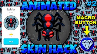 MACRO SPIDER 🕷 ANIMATED SKIN HACK #2 (AGAR.IO MOBILE) اقاريو اسرع ماكرو AGARIO