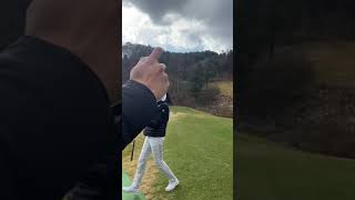 캐디언니 대타샷? #ㅋㅋㅋ #golf 눈으로만 배운여자