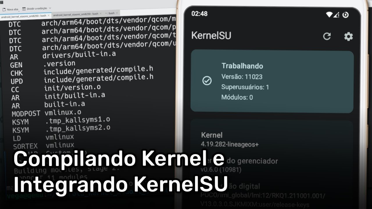 Compilando Kernel E Integrando Kernelsu Kernel Não Gki Youtube