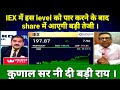 IEX SHARE LATEST NEWS TODAY, IEX SHARE ANALYSIS, #कुणाल सर नी दी बड़ी राय ।