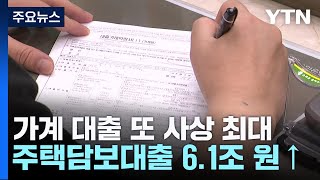 가계대출 증가 폭 반짝 축소...주담대 6.1조↑ / YTN