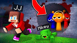 JJ and Mikey Escape From EVIL SPRUNKI Tunnel in Minecraft - Maizen