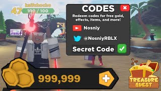 Codes for treasure quest roblox