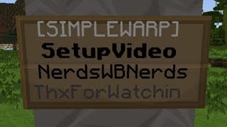 Bukkit Plugin Setup - SimpleWarps.