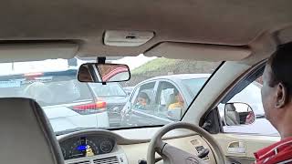 Traffic jam at Mulayangiri peak, Chikmagalur