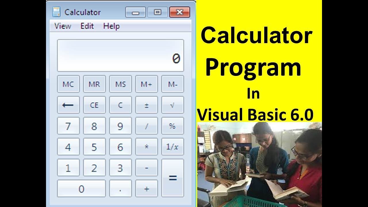 How To Make Calculator In Visual Basic || Calculator Program || VB 6.0 ...