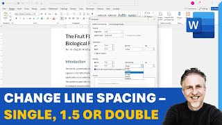 How Do You Change Line Spacing in Word?: Single, 1.5 and Double Line Spacing