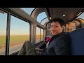 นั่งรถไฟกลางทะเลทรายอเมริกา amtrak southwest chief chicago to la usa 🇺🇸 coast to coast ep.5