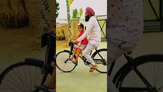 ਅਸਲੀ ਮੋਟਰਸਾਇਕਲ !🚴1998 ਤੋਂ ਬਾਅਦ ਜਪਮੀਤ ਪੁੱਤਰ ਨਾਲ ਸਾਇਕਲ ਤੇ ਸਵਾਰ ☺