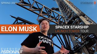 Go up SpaceX's Starship-catching robotic launch tower with Elon Musk!
